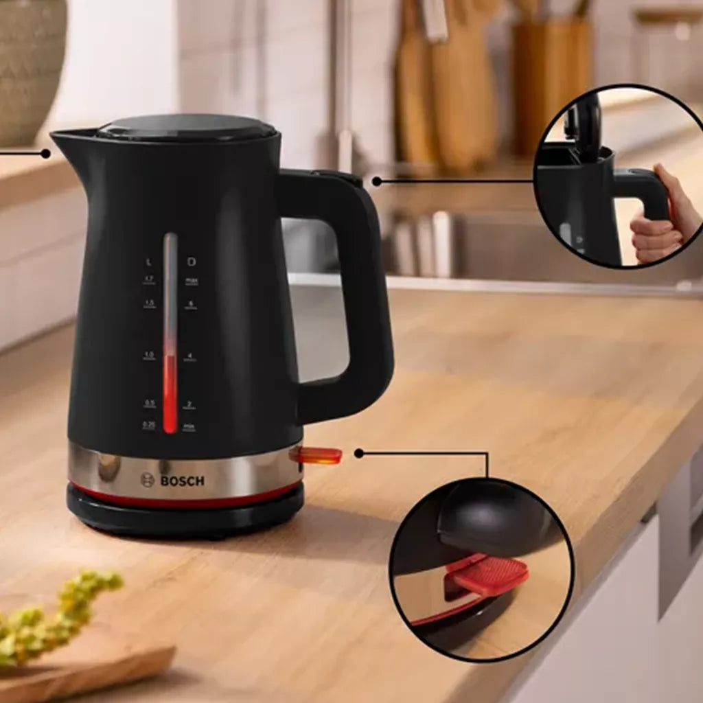 Bosch MyMoment 1.7L Black Kettle – TWK4M223
