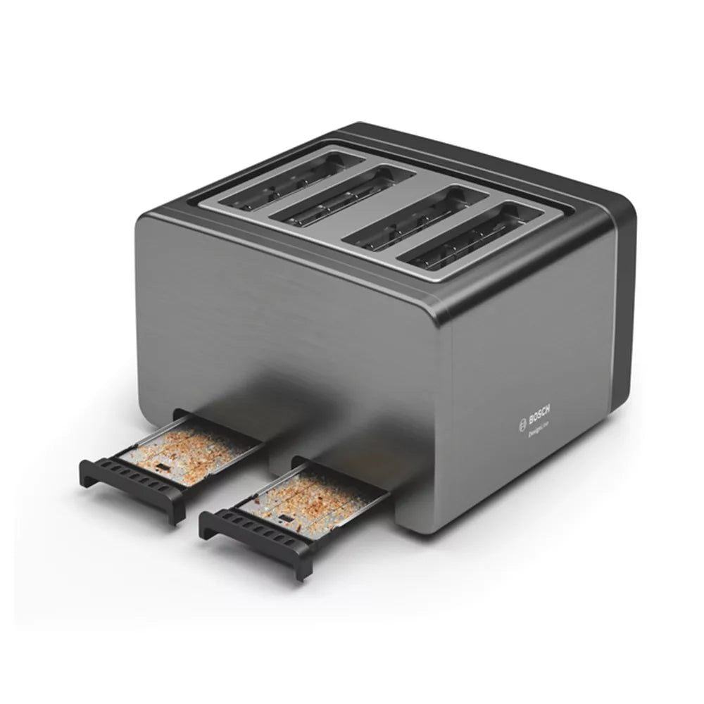 BOSCH 4 SLICE TOASTER GUN METAL - TAT5P445GB