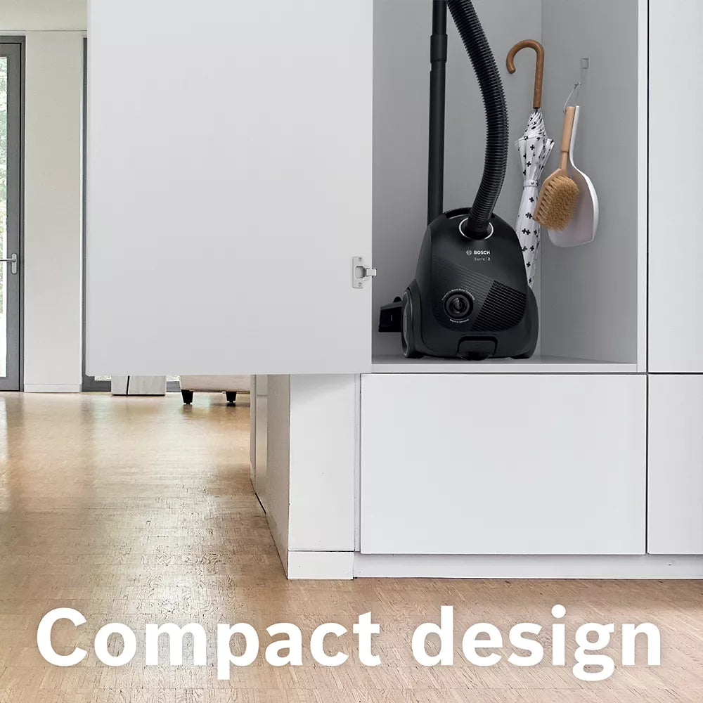 Bosch Series 2 Bagged Vacuum Cleaner Black - BGBS2LB1