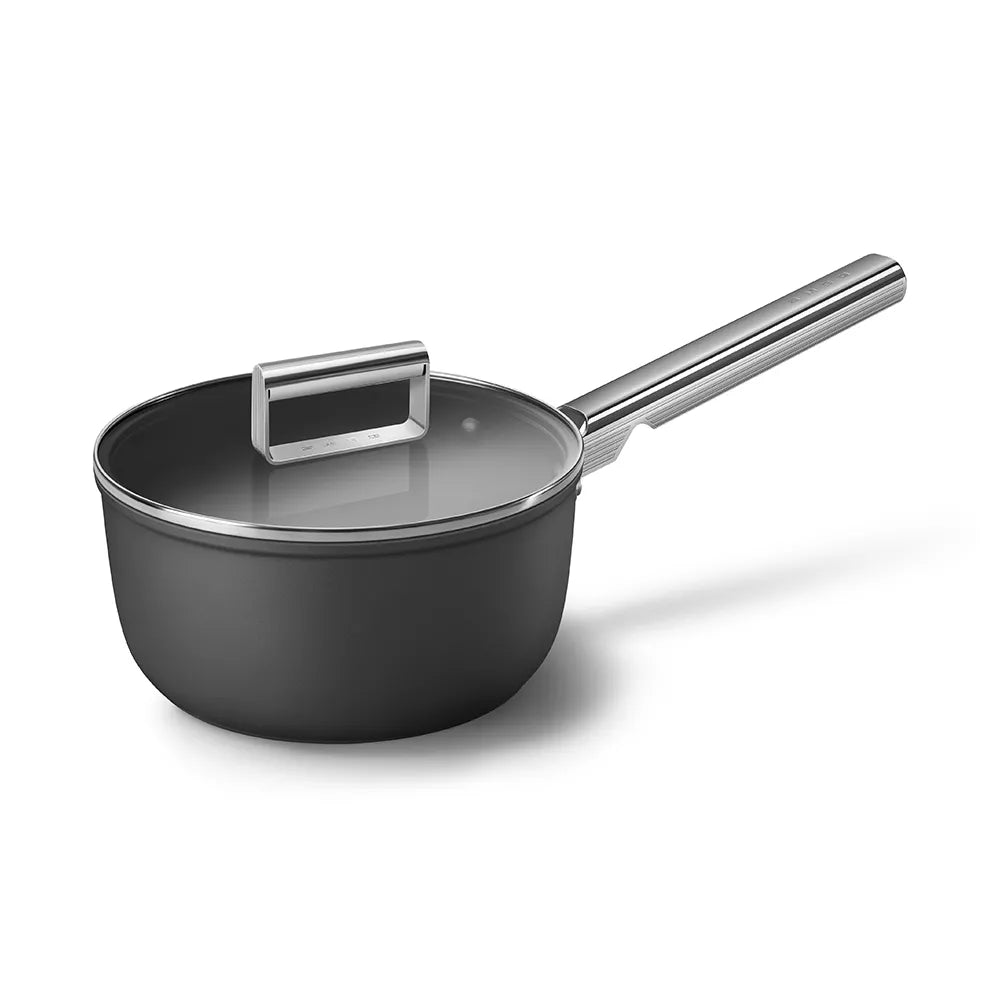 Smeg 20cm Saucepan with Lid - CKFS2011BLM