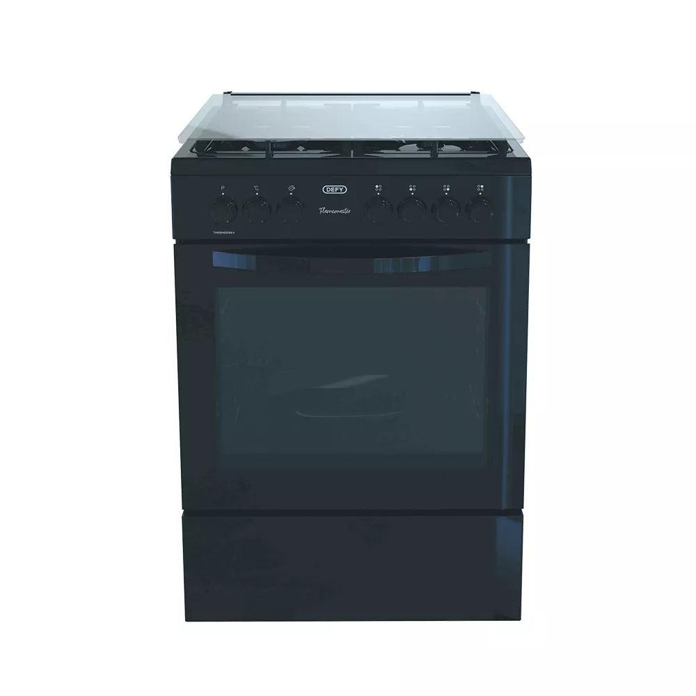 Defy Thermofan+ FlameMaster 600 Gas Electric Stove Black - DGS606