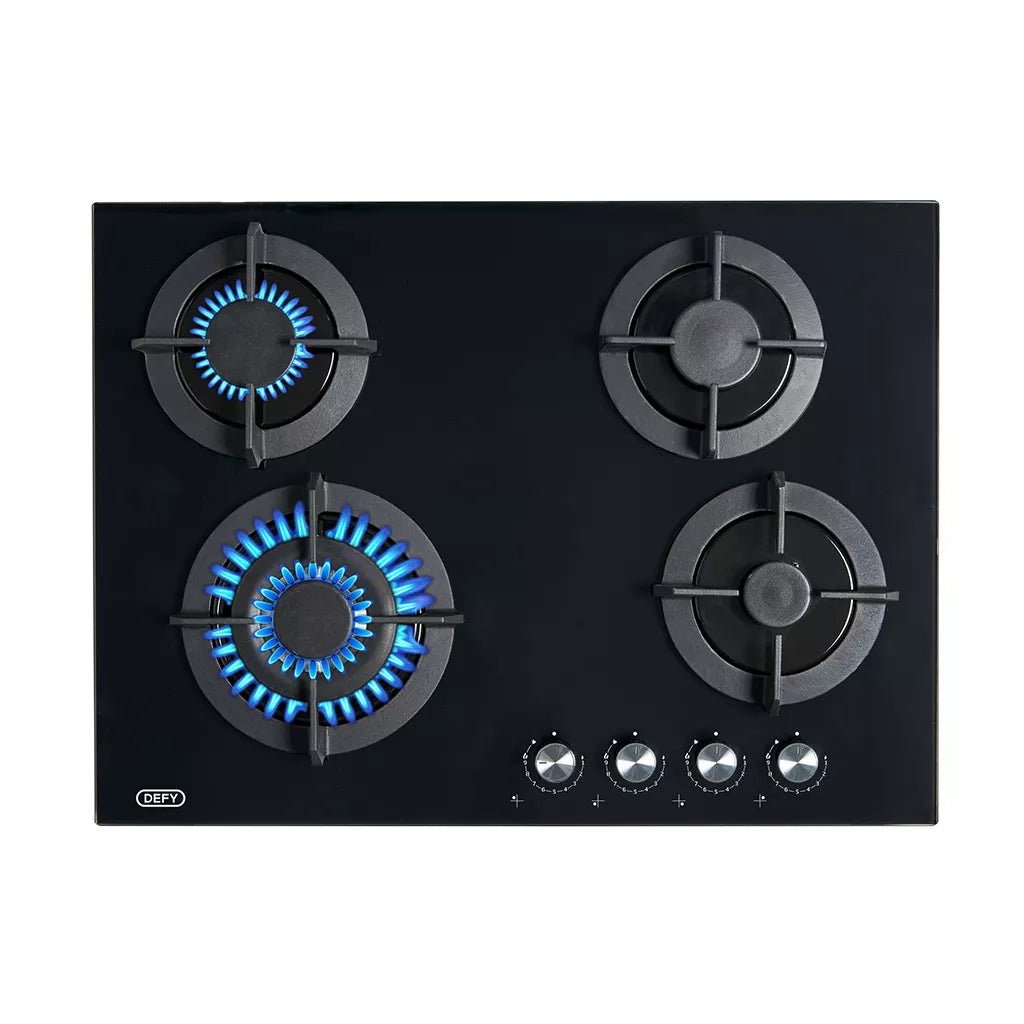 DEFY Gemini Gas on Glass Hob with Wok - DHG701