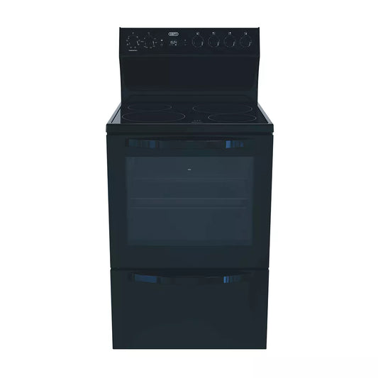 Defy Thermofan+ Kitchenaire 600 Vitroceramic Electric Stove Black - DSS617