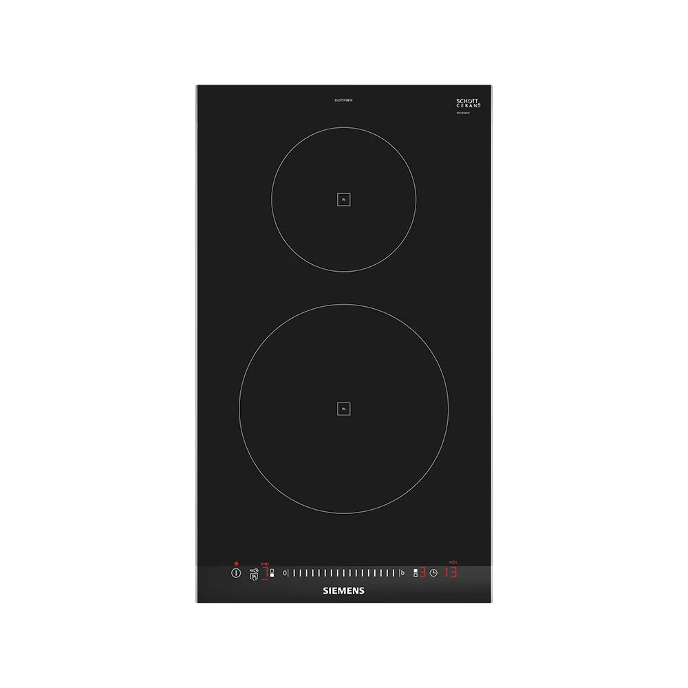 Siemens iQ100 Induction Domino Hob 30 cm Black, surface mount with frame - EH375FBB1E
