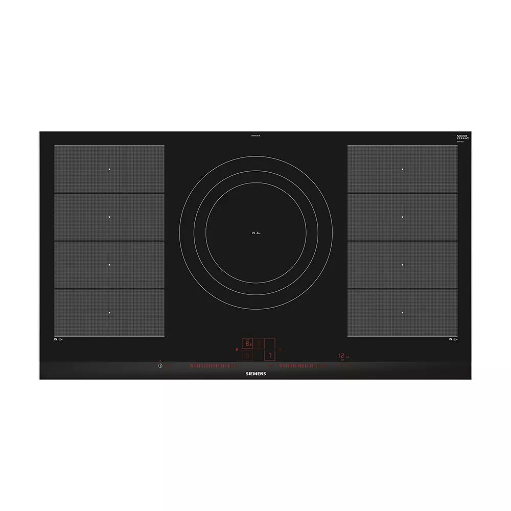 Siemens iQ700 Flex induction hob 90 cm Black, surface mount with frame - EX975LVC1E