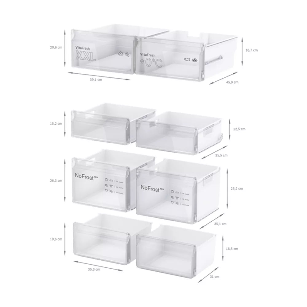 Bosch french Door Bottom freezer - KFN96VPEA