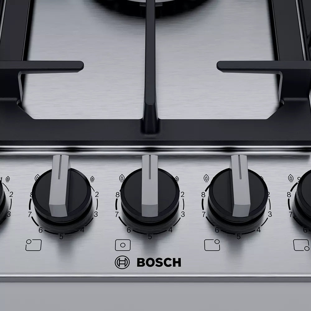 Bosch Series 6 Gas Hob 75 cm Stainless steel -PCQ7A5B90Z