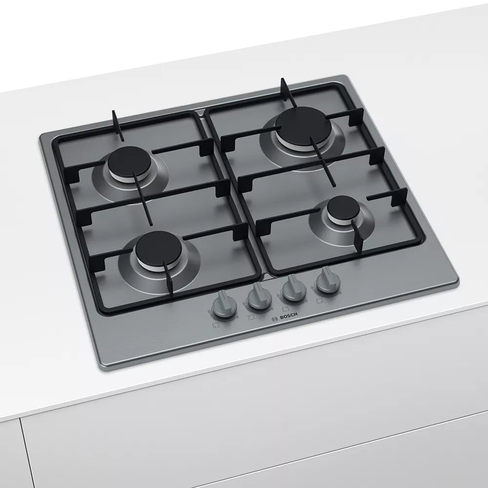 Bosch Series 4 Gas Hob 60 cm Stainless steel - PGP6B5B62Z
