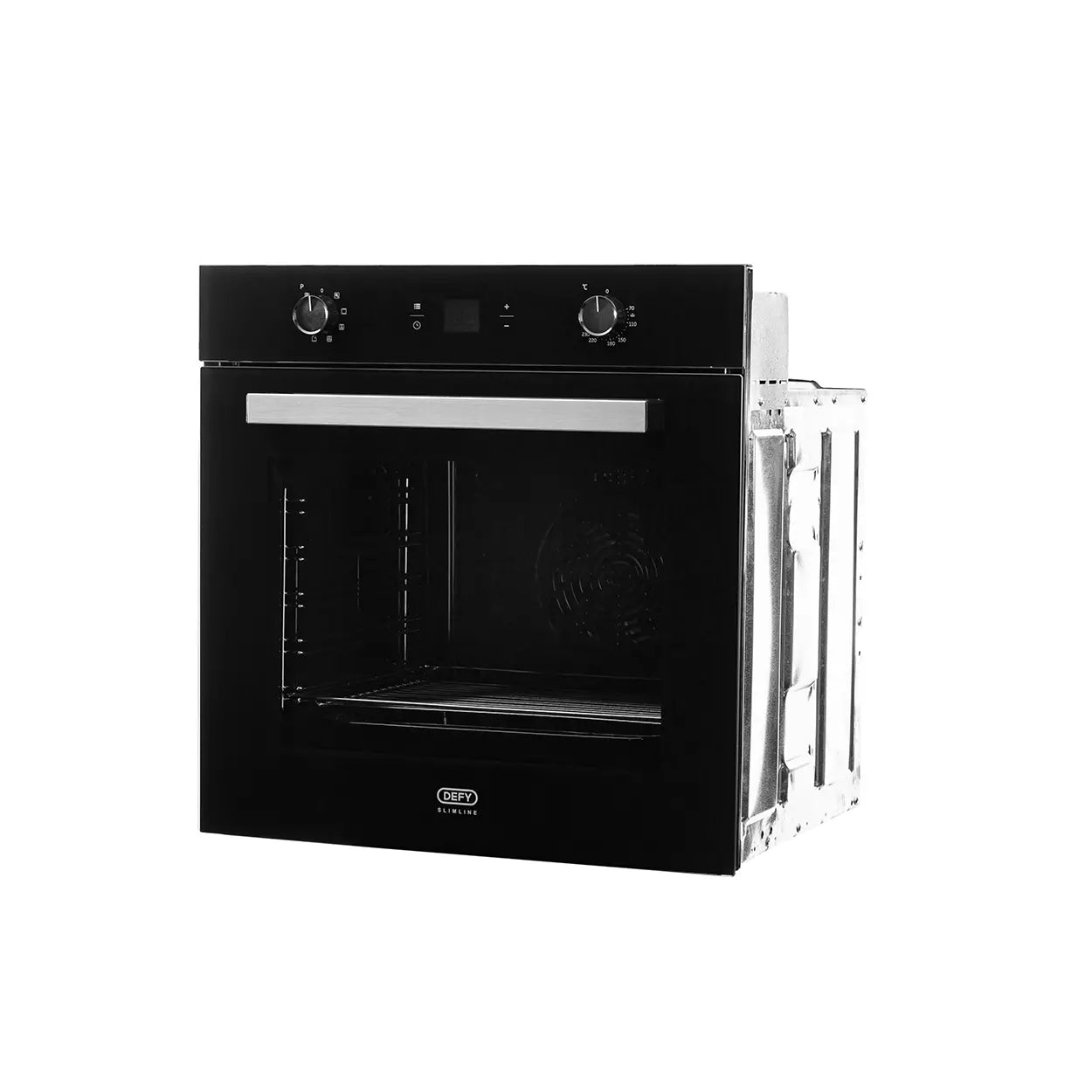 Defy 60cm Slimline Thermofan+ Eye-Level Oven - Black Glass - DBO489E