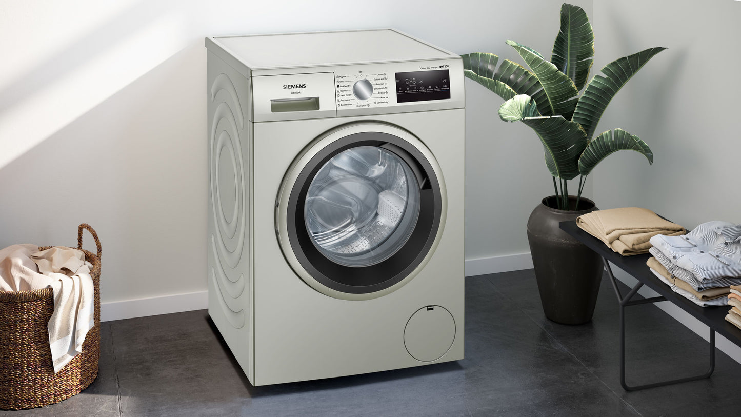 Siemens iQ300 8kg Washing machine – Silver Inox WM14U288ZA