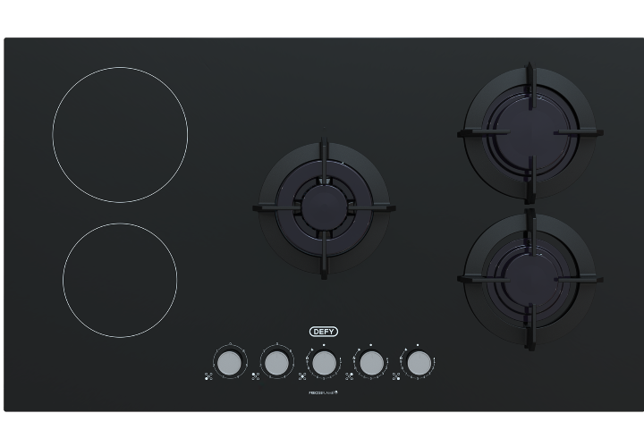 Defy 90CM Hybrid Gas and Electric hob – DHG902