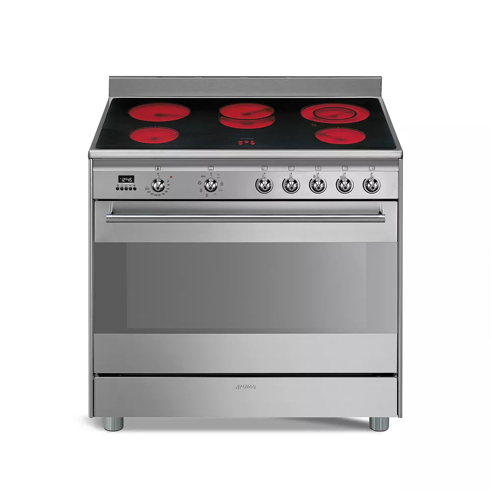 Smeg CONCERT ELECTRIC COOKER - SCD91CMX9 (Stainless steel) 90cm