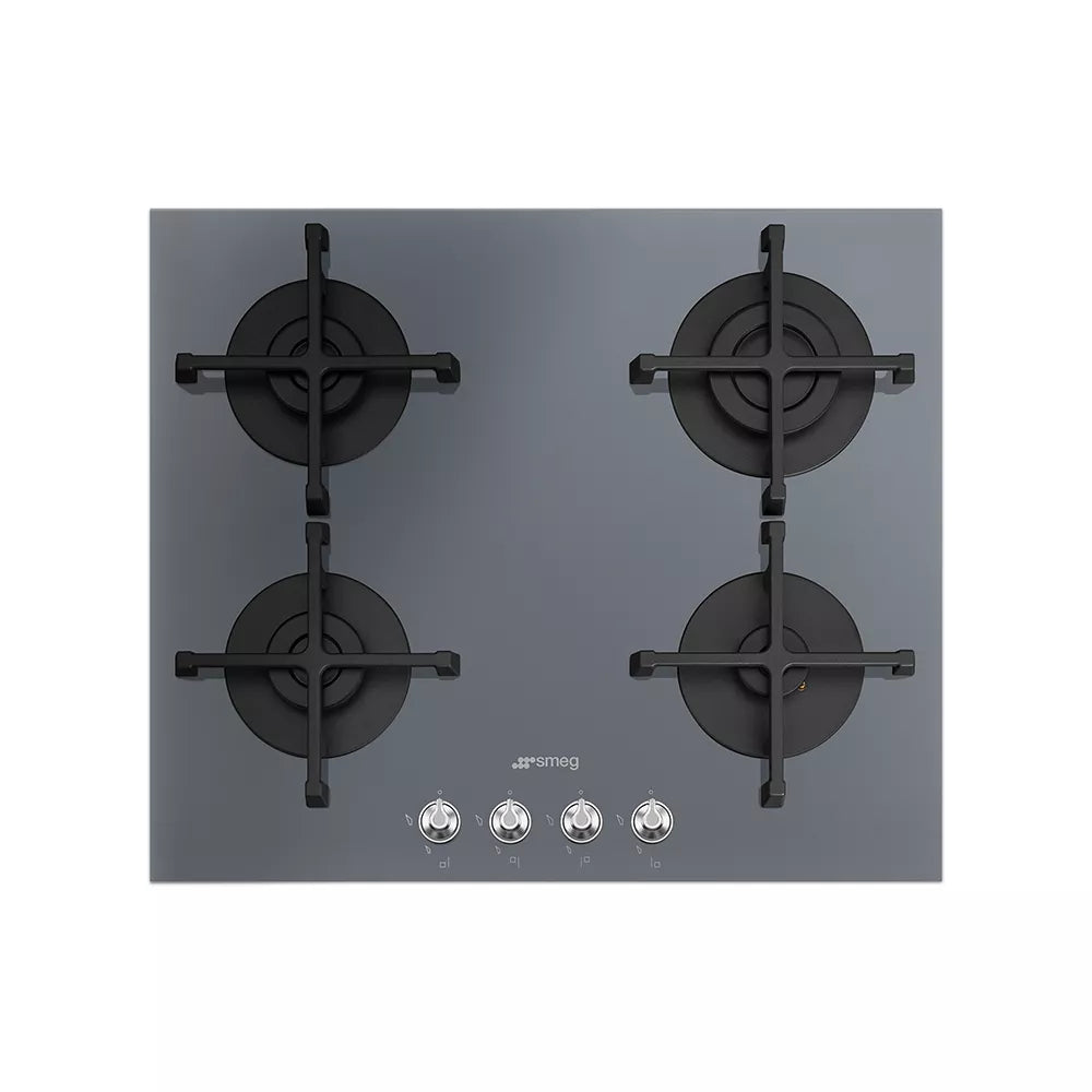 Smeg GAS-ON-GLASS HOB - PV364NSA / PV164SSA 60cm