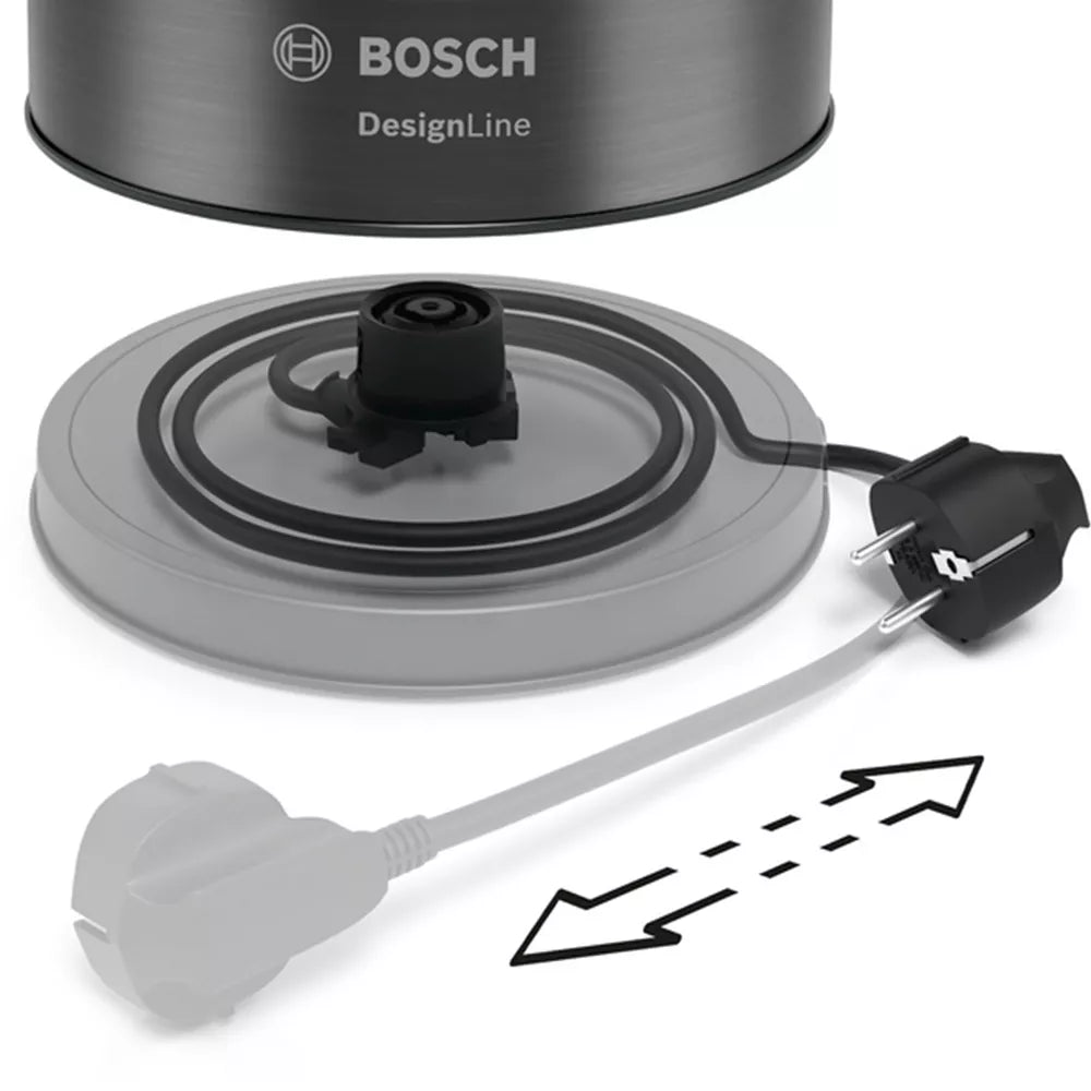 Bosch 1.7 Graphite DesignLine Kettle - TWK5P475