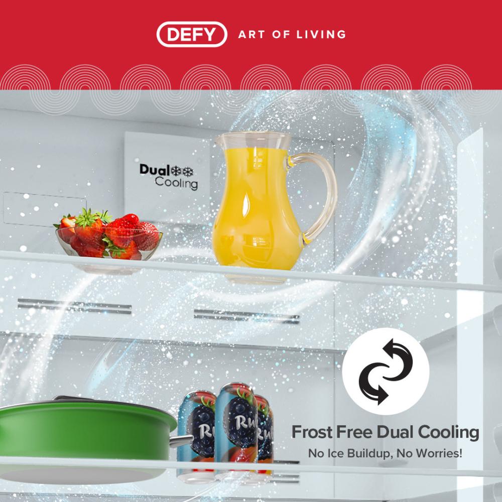 DEFY 302L ECO No Frost Fridge Freezer with Slimline Water Dispenser – DAC639