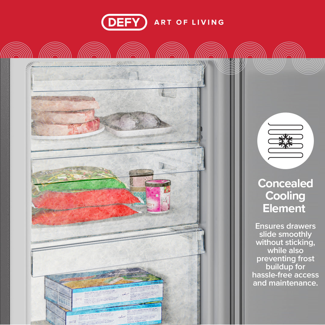 Defy 245lt Eco W Fridge Freezer WD - DAC449