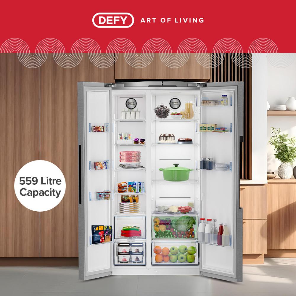 Defy 559lt Naturelight Side by Side Fridge Freezer - DFF536