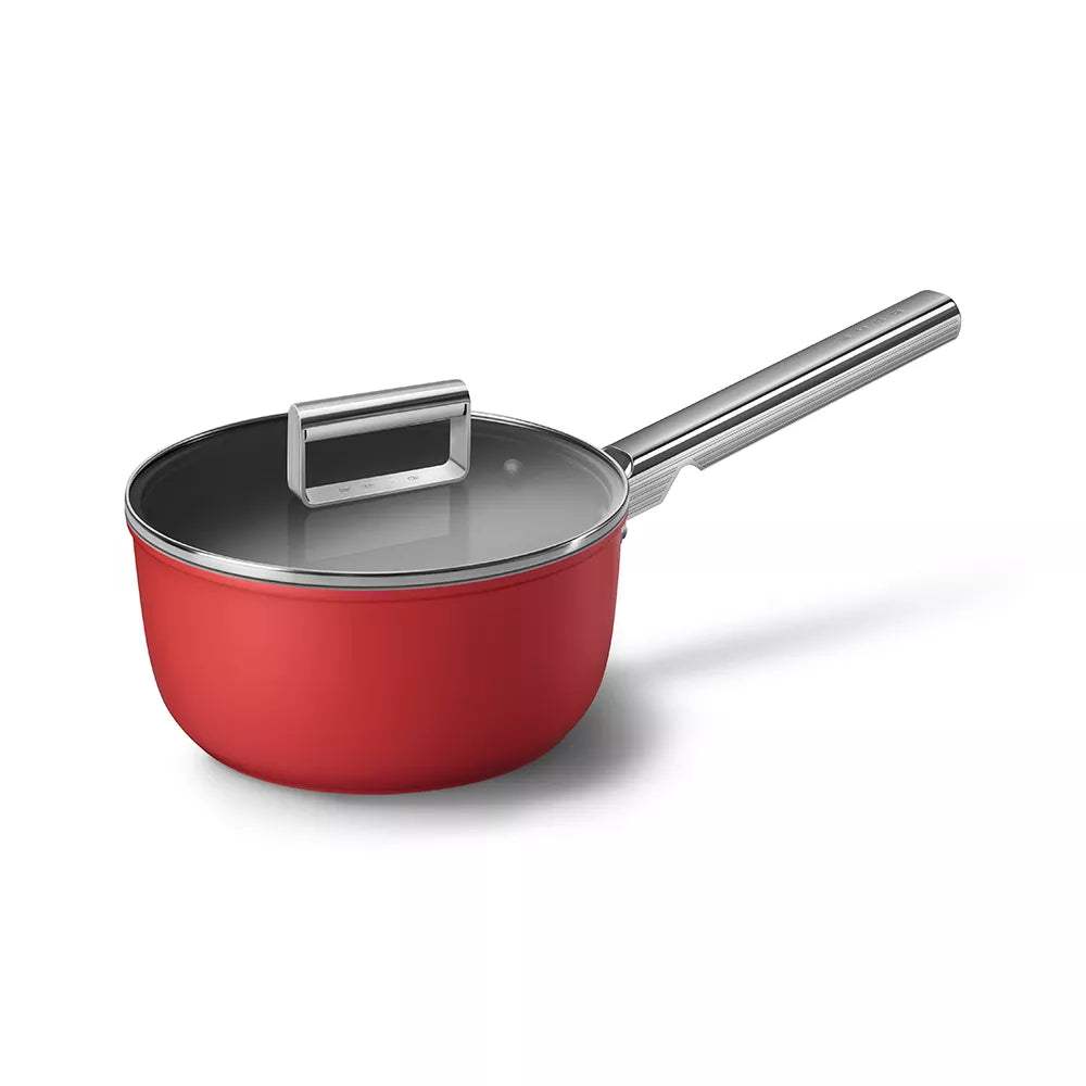 Smeg 20cm Saucepan with Lid - CKFS2011RDM