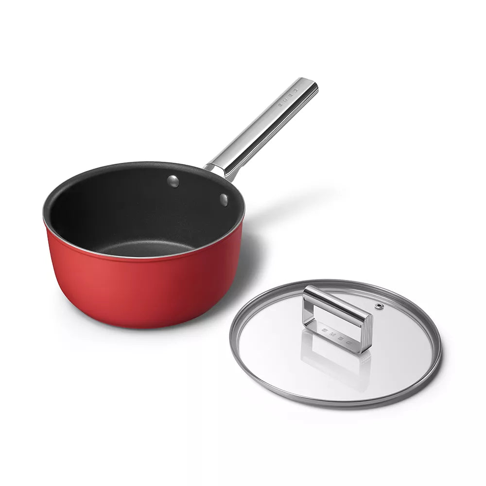 Smeg 20cm Saucepan with Lid - CKFS2011RDM