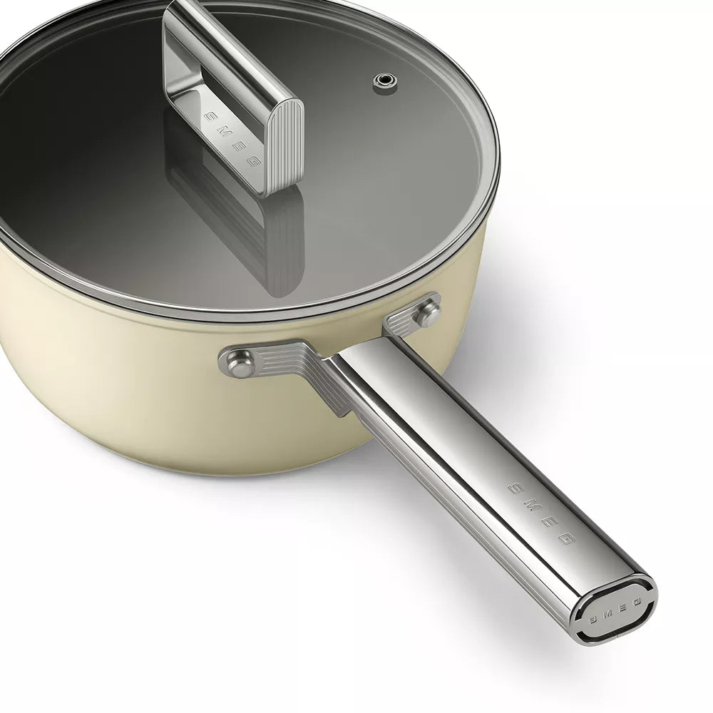 Smeg 20cm Saucepan with Lid - CKFS2011CRM