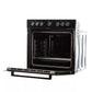 Defy Slimline Bundle - DCB822E - 60cm Glass Undercounter Oven Black + 60cm 4 Solid Plates Hob Black