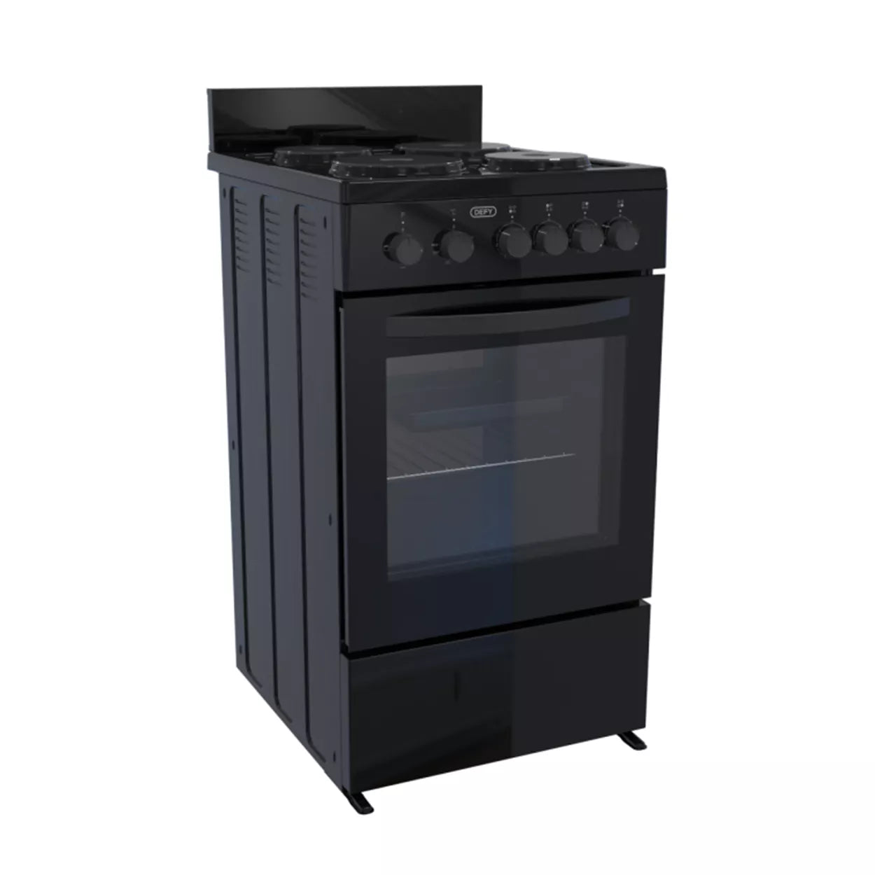 Defy 4 Plate Black Compact Stove - DSS554