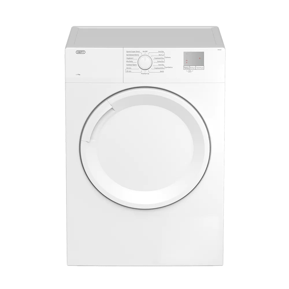 Defy 8Kg Air Vented Dryer White - DTD316