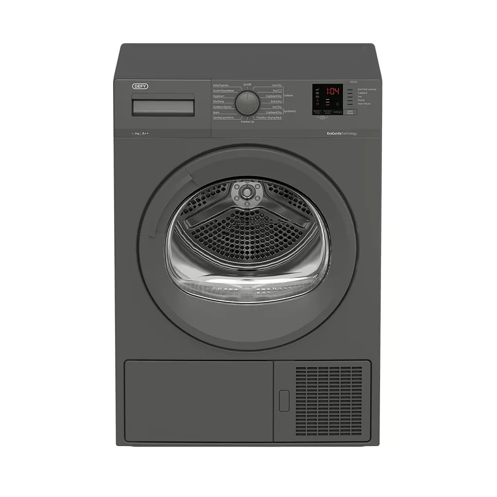 DEFY 9kg Manhattan Grey Heat Pump Dryer - DTD323