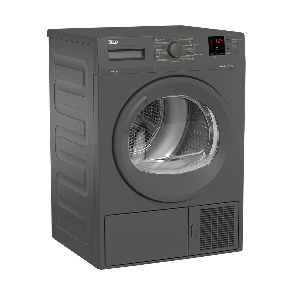 DEFY 9kg Manhattan Grey Heat Pump Dryer - DTD323