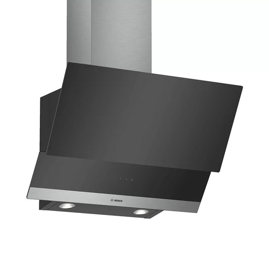 Bosch Series 2 Wall-mounted Extractor Hood 60 cm clear glass black printed - DWK065G60