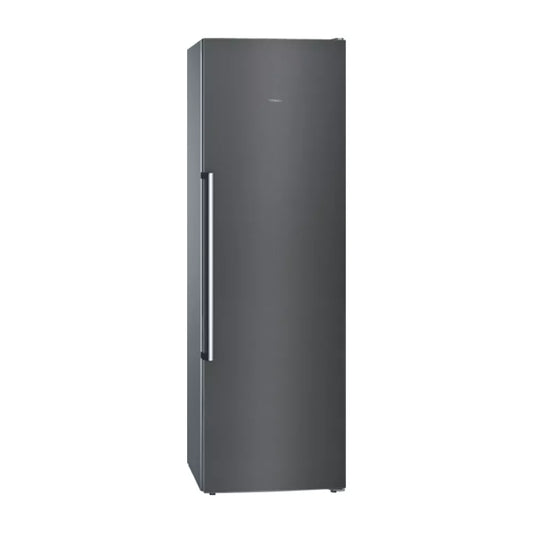 Siemens iQ500 - Black Stainless Steel Single Door Full Freezer 242L- GS36NAXEP