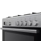 Bosch Series 6 Dual fuel range cooker Stainless steel - HSB737357Z