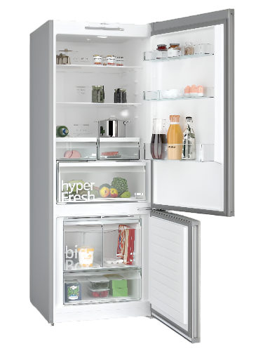 Siemens 483 Litre Fridge / Freezer – Brushed steel KG55NVIE0N