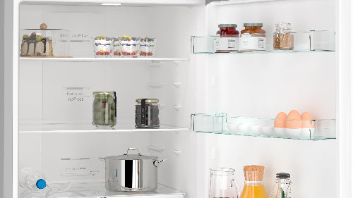 Siemens 483 Litre Fridge / Freezer – Brushed steel KG55NVIE0N