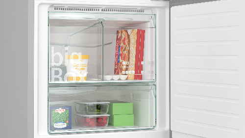 Siemens 483 Litre Fridge / Freezer – Brushed steel KG55NVIE0N
