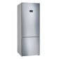 Bosch Series 4 Freestanding Fridge-freezer (Bottom freezer) 193 x 70 cm Stainless steel (with anti-fingerprint) - KGN56XI30Z