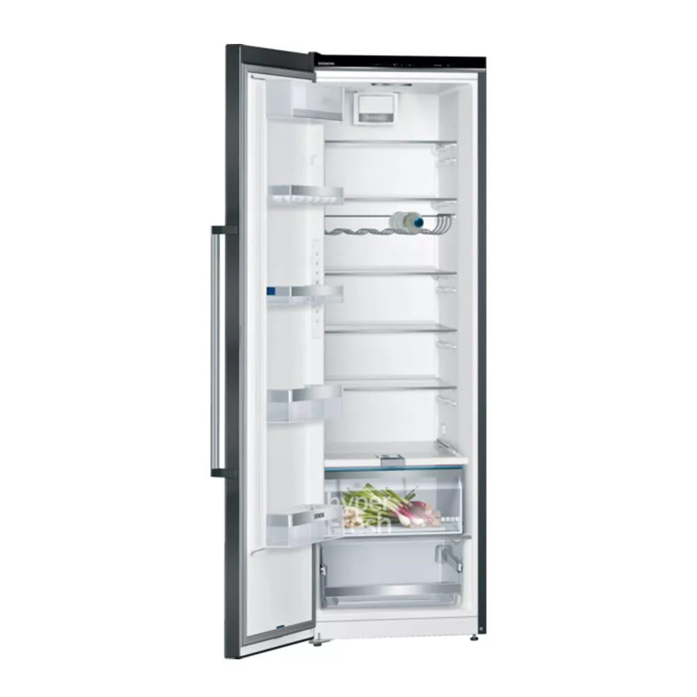 Siemens iQ500 - Black Single Door Full Fridge 346L - KS36VAXEP