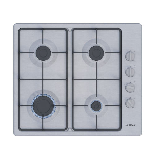Bosch 60cm Series 2 gas hob – Stainless Steel PBP6C5K60M