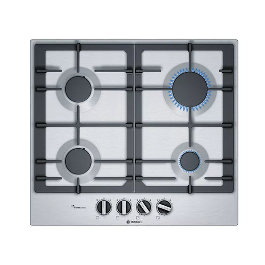 Bosch Serie 6 - 60cm Stainless Steel Gas Hob - PCP6A5B90Z