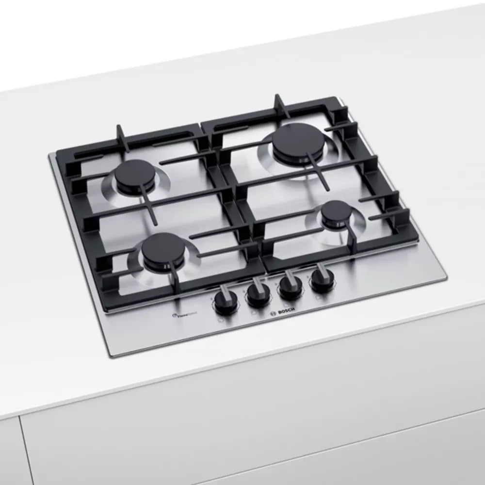 Bosch Serie 6 - 60cm Stainless Steel Gas Hob - PCP6A5B90Z