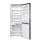 Samsung 432L Frost Free Top Fridge Bottom Freezer Combination Fridge - Gentle Black - RL4363SBAB1