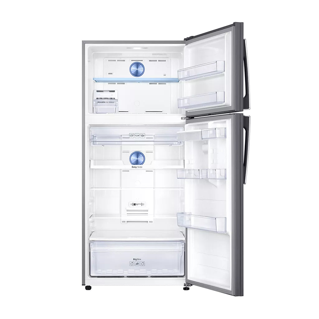 Samsung 499L Frost Free Top Freezer Bottom Fridge Combination Fridge With Water Dispenser - Silver - RT50K6531SL