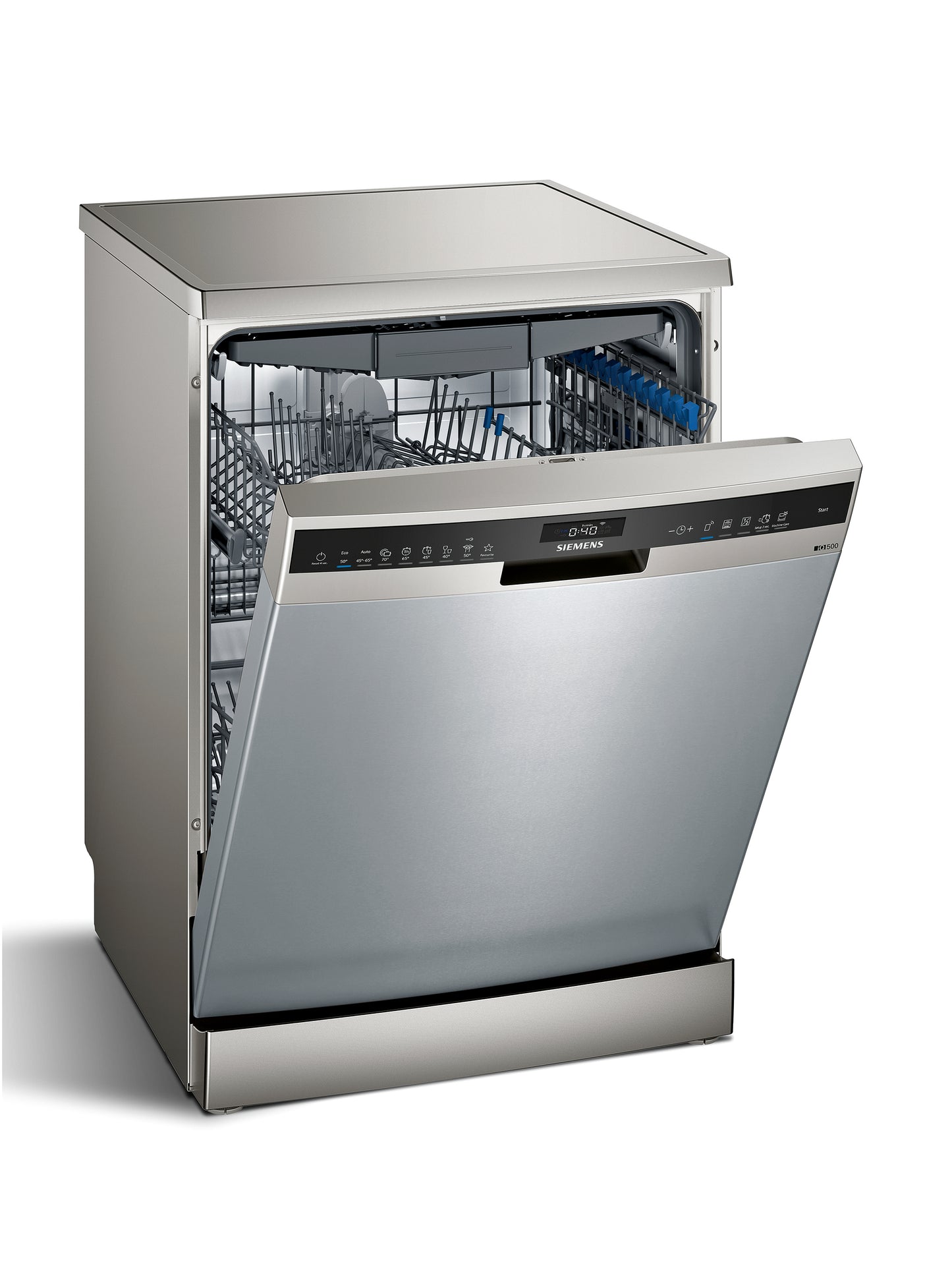 Siemens iQ500 - 6.7L, 13-Place Setting, Silver-inox Dishwasher with Home Connect - SN25EI02CZ