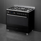 Smeg 90cm Concert Gas / Electric Cooker – Gloss Black SSA91MABL2