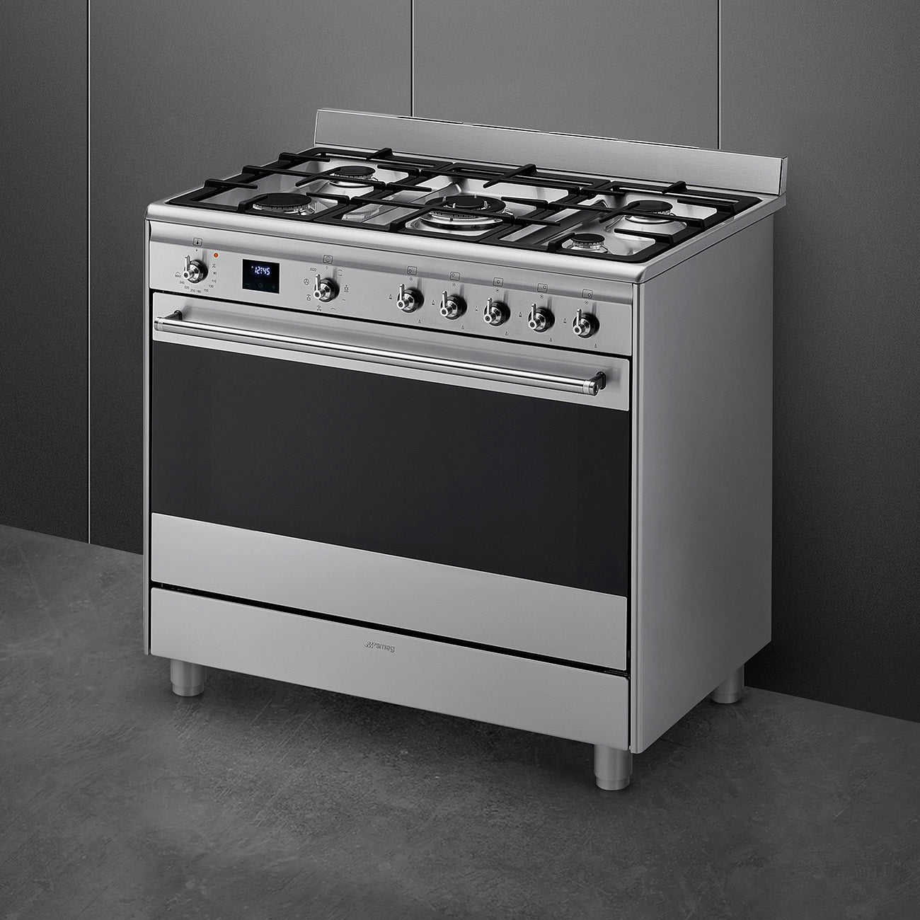 Smeg 90cm Concert Gas / Electric Cooker – Stainless steel SSA91MAX2