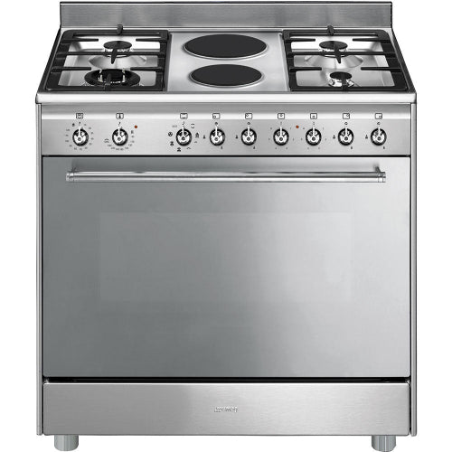 Smeg 90cm Concert Gas / Electric Cooker – Stainless steel SSA92MAX9