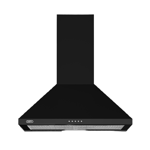 Defy 60cm Black Chimney Hood DCH60CB