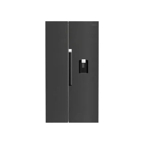 Defy 555L Naturelight Dark Inox Side By Side Fridge DFF647