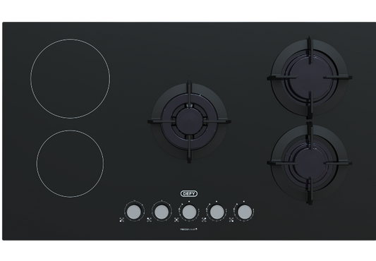 Defy 90CM Hybrid Gas and Electric hob – DHG902