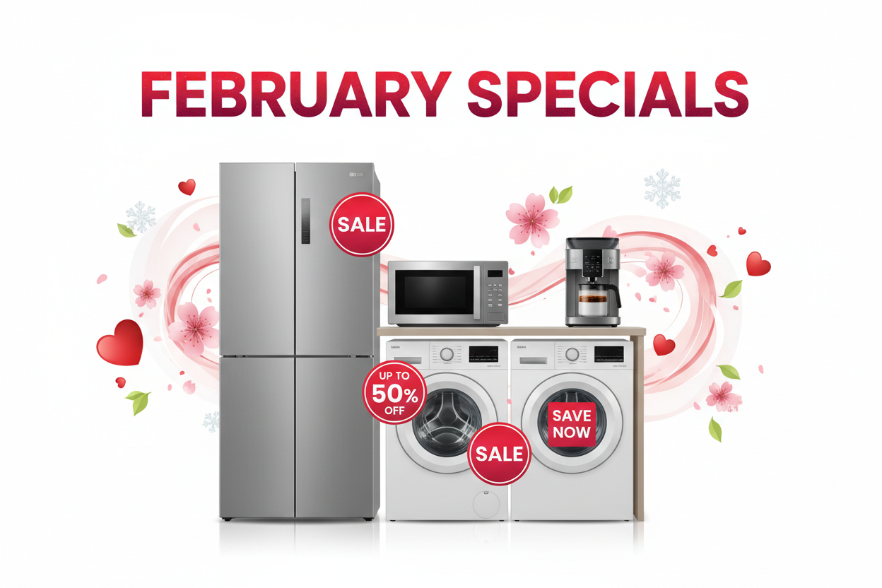 house hold appliance on special for Febuary 